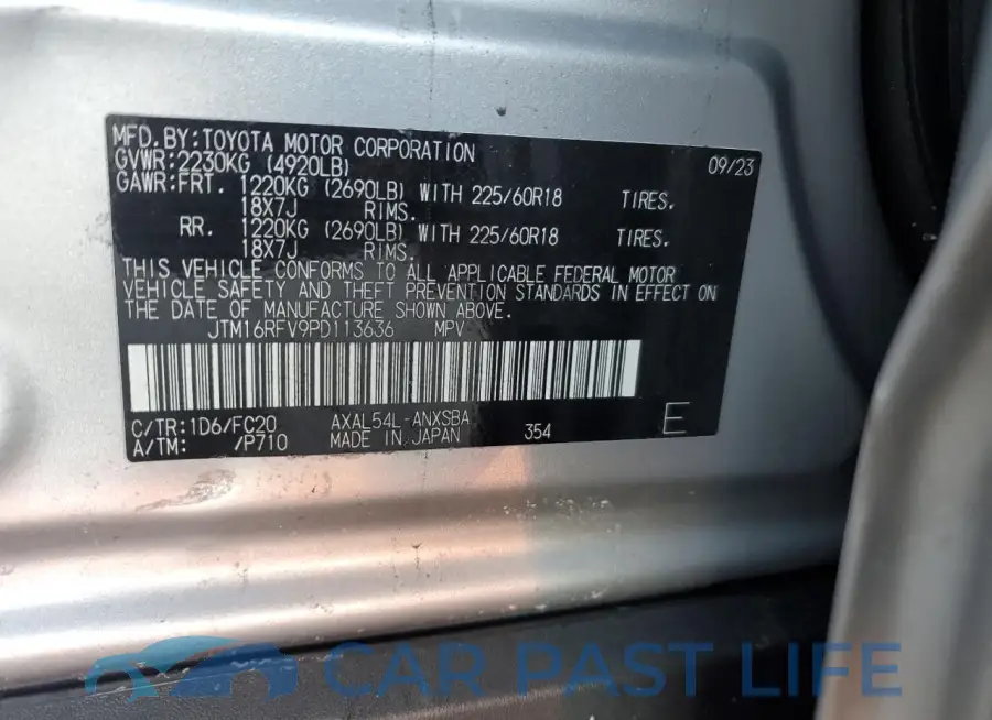 JTM16RFV9PD113636# 12