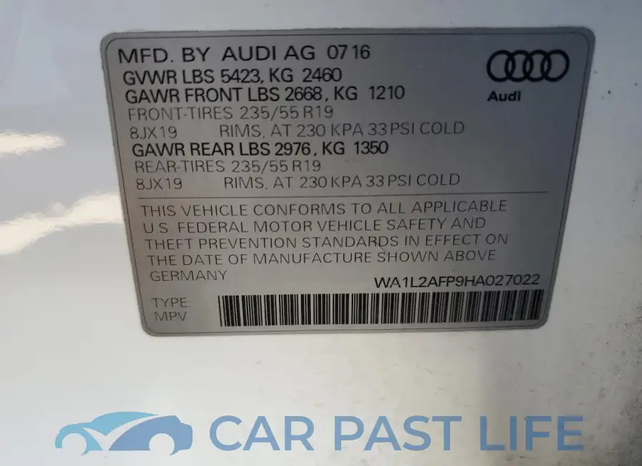 WA1L2AFP9HA027022# 14