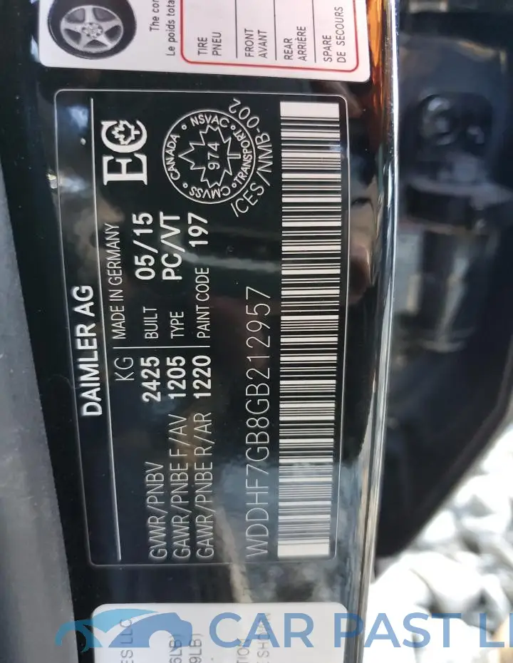 WDDHF7GB8GB212957# 12
