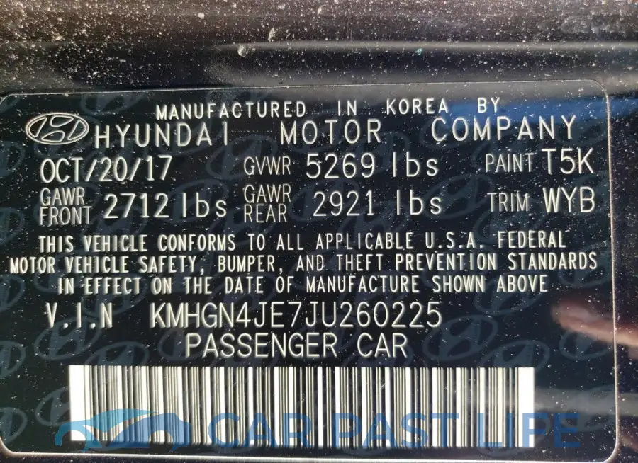 KMHGN4JE7JU260225# 12