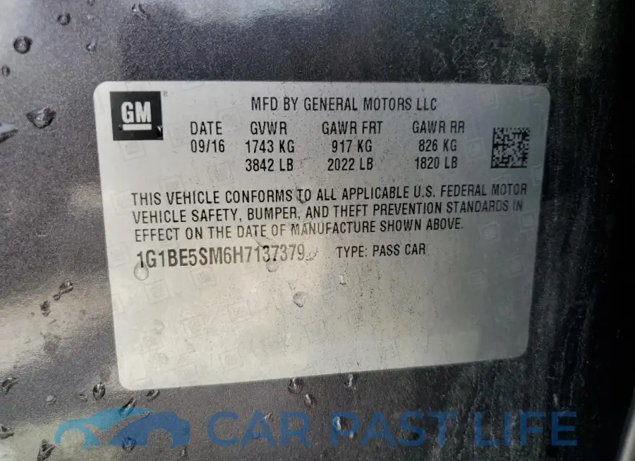 1G1BE5SM6H7137379# 12