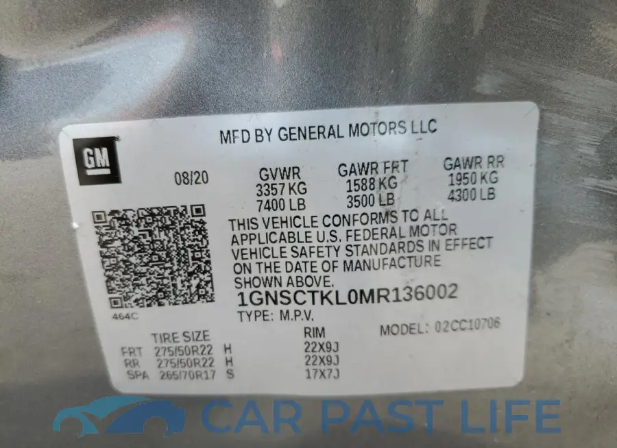 1GNSCTKL0MR136002# 13