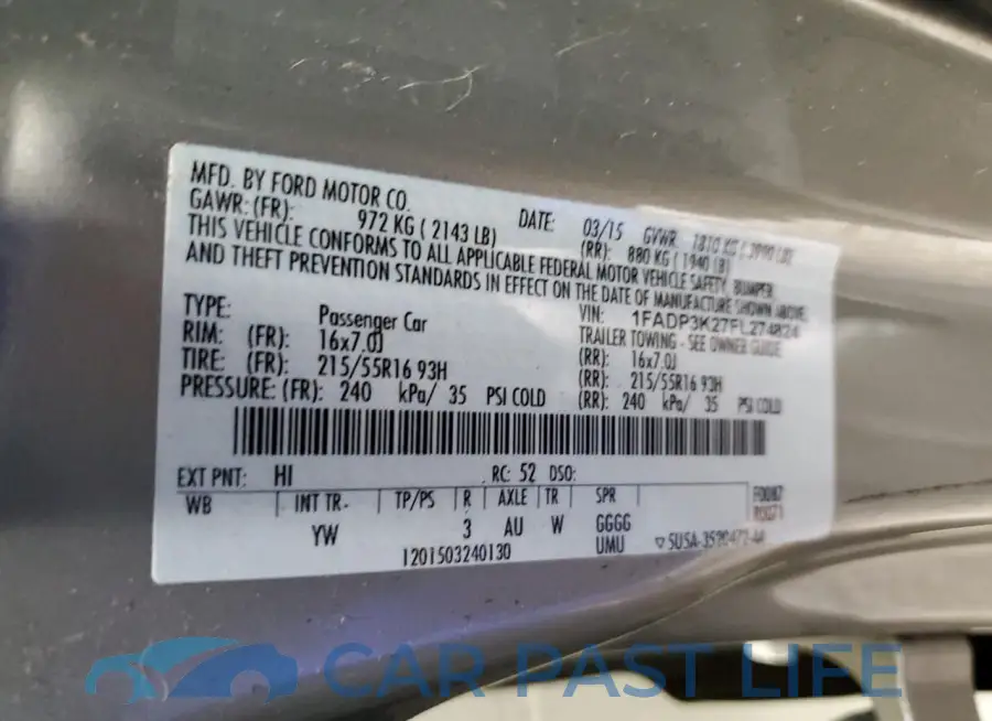 1FADP3K27FL274824# 12