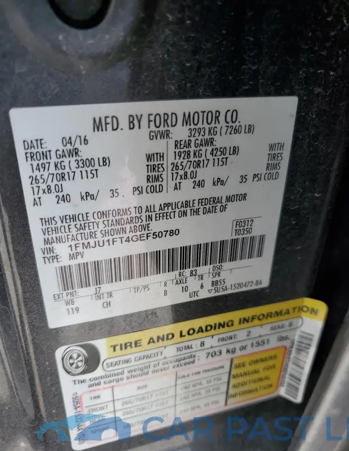 1FMJU1FT4GEF50780# 13