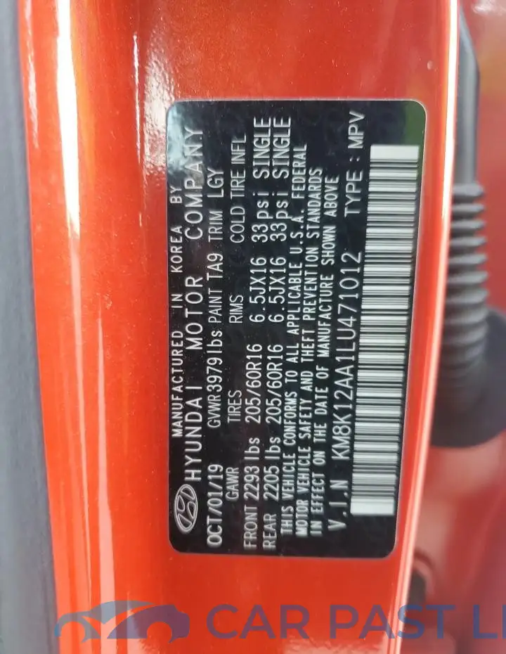 KM8K12AA1LU471012# 12