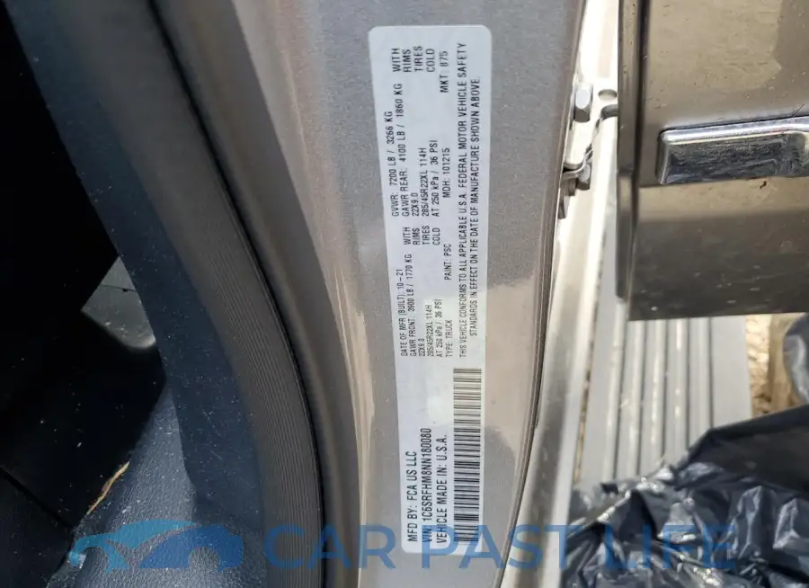 1C6SRFHM8NN180080# 12
