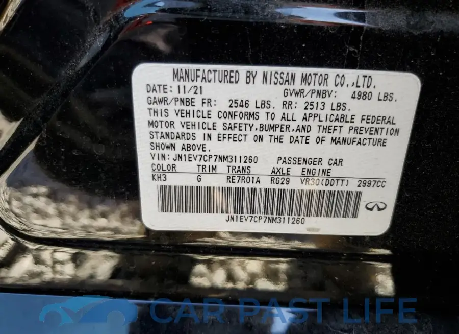 JN1EV7CP7NM311260# 13