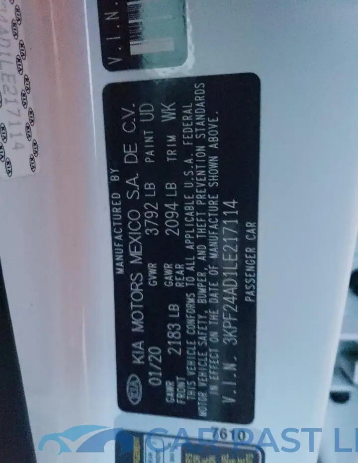 3KPF24AD1LE217114# 12
