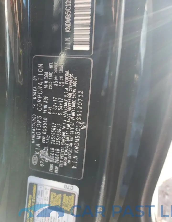KNDMB5C12G6120712# 13