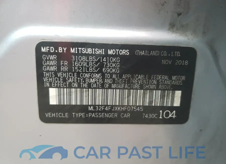 ML32F4FJXKHF07545# 12
