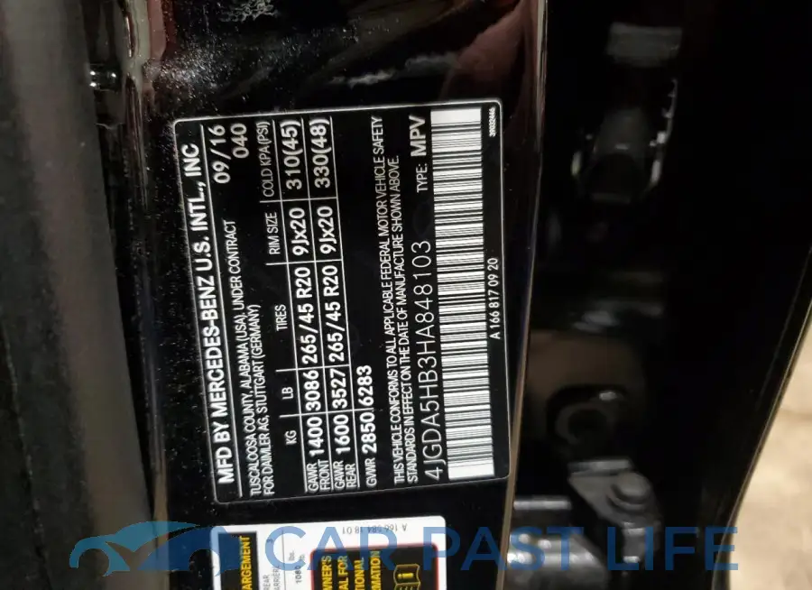 4JGDA5HB3HA848103# 13
