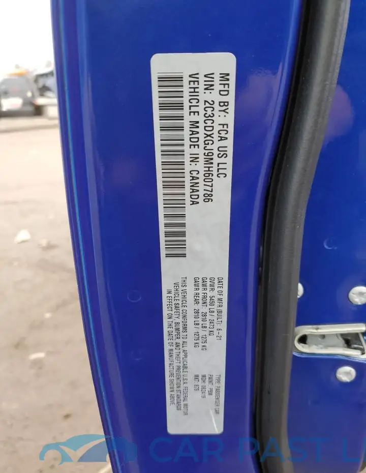 2C3CDXGJ9MH607786# 12