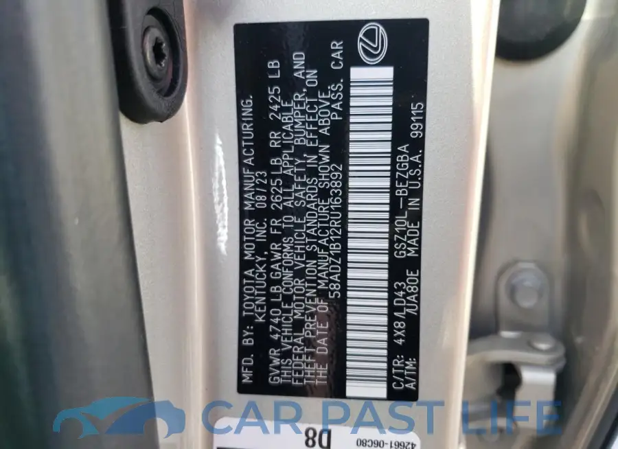 58ADZ1B12RU163892# 12