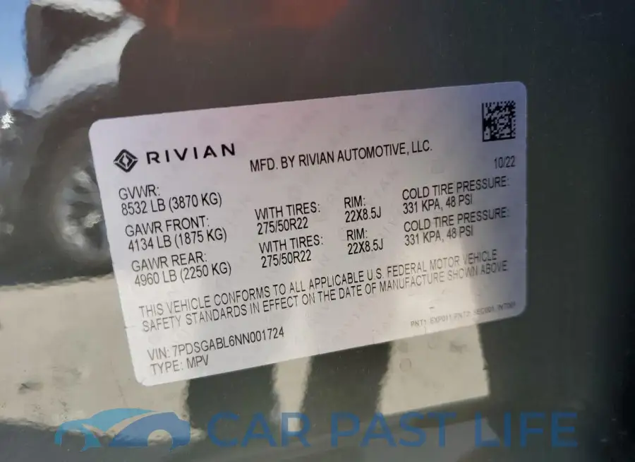7PDSGABL6NN001724# 13