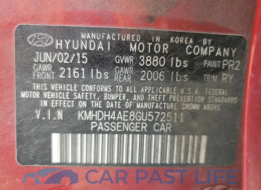 KMHDH4AE8GU572511# 12