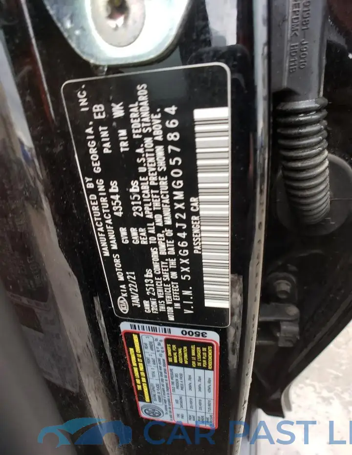 5XXG64J2XMG057864# 13