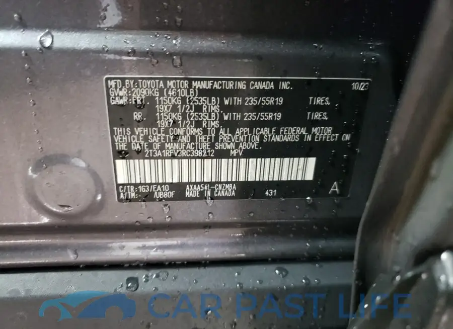 2T3A1RFV3RC398212# 13