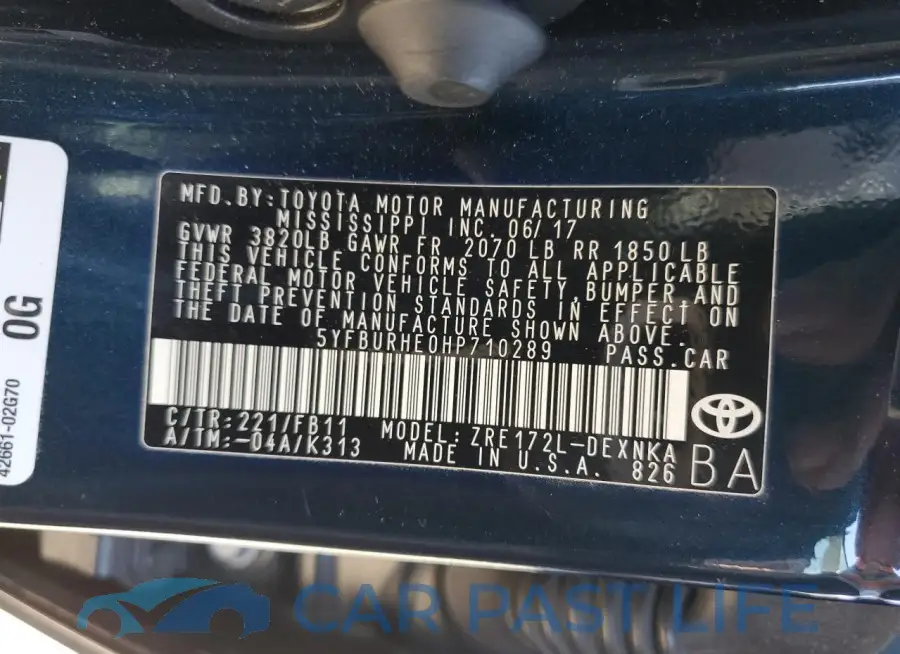 5YFBURHE0HP710289# 12