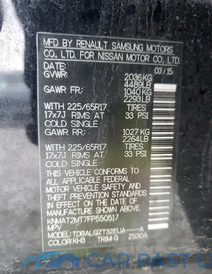 KNMAT2MT7FP550517# 13