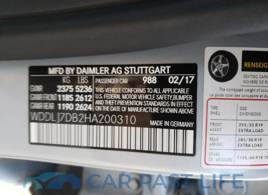 WDDLJ7DB2HA200310# 12