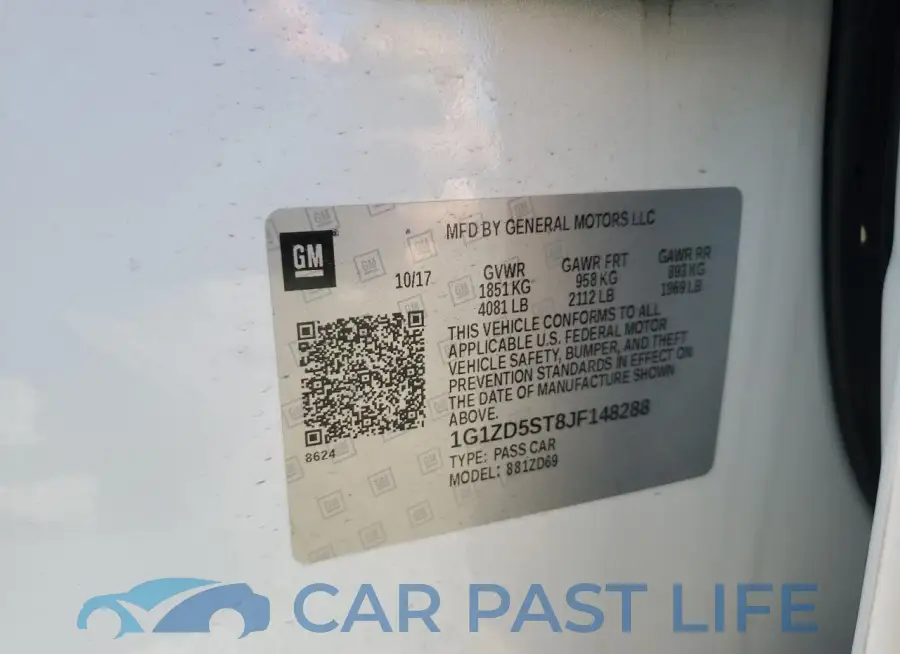 1G1ZD5ST8JF148288# 12