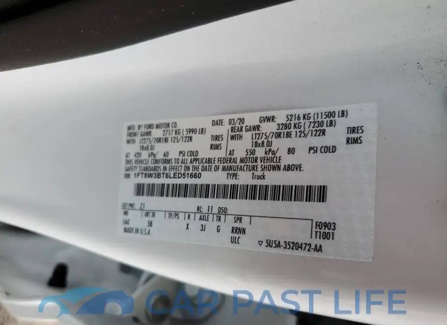 1FT8W3BT6LED51660# 12