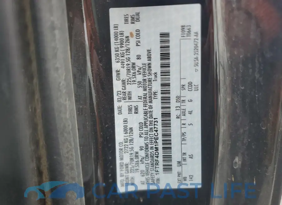 1FTRF4DM1PEC47731# 13