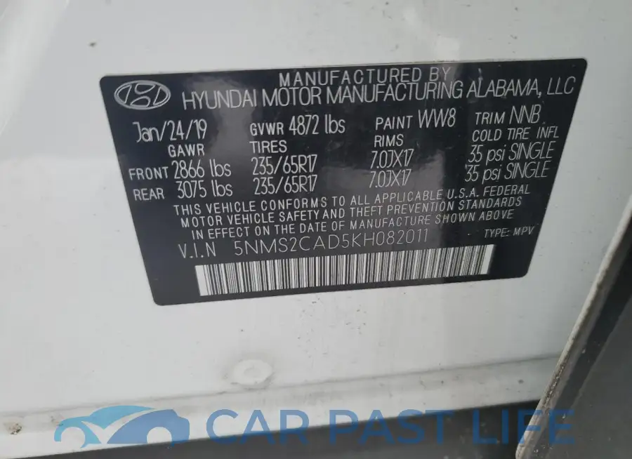 5NMS2CAD5KH082011# 13