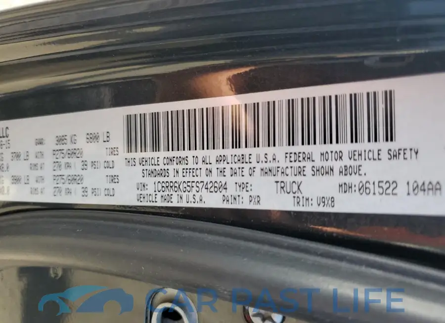 1C6RR6KG5FS742604# 12