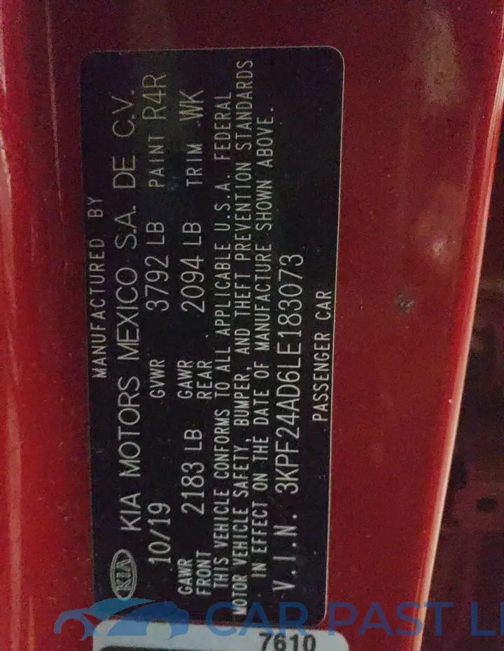 3KPF24AD6LE183073# 12