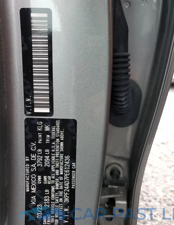 3KPF24AD7PE612436# 12