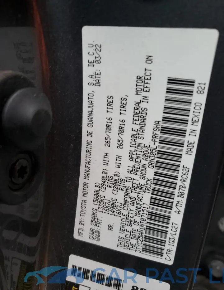 3TYCZ5AN1NT071517# 12