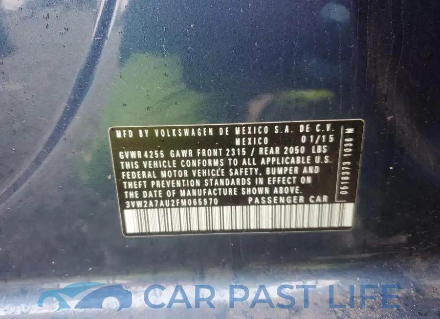 3VW2A7AU2FM065970# 13