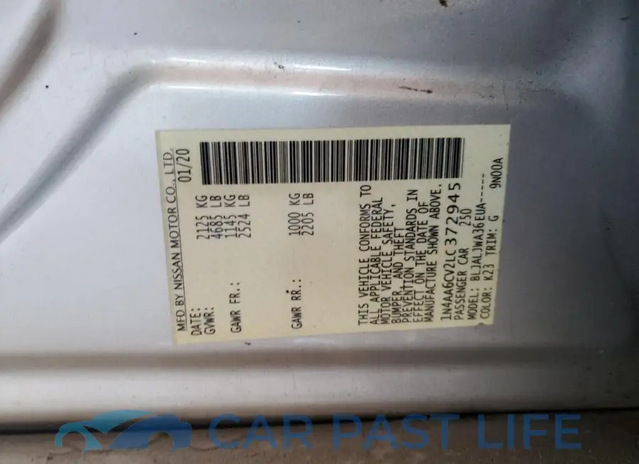 1N4AA6CV2LC372945# 12