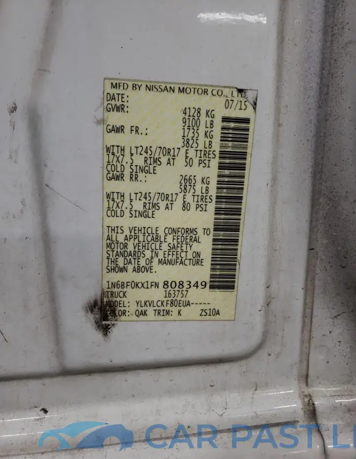 1N6BF0KX1FN808349# 13