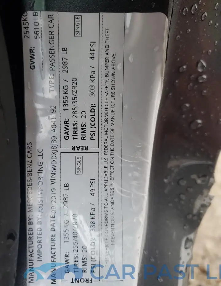 WDDXJ8JB9LA041192# 12