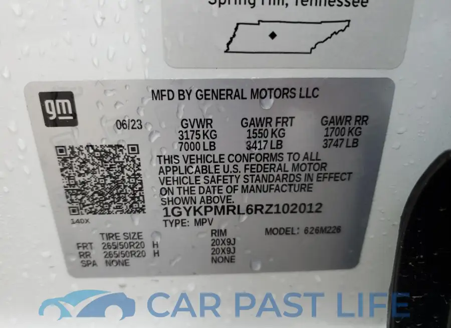 1GYKPMRL6RZ102012# 13