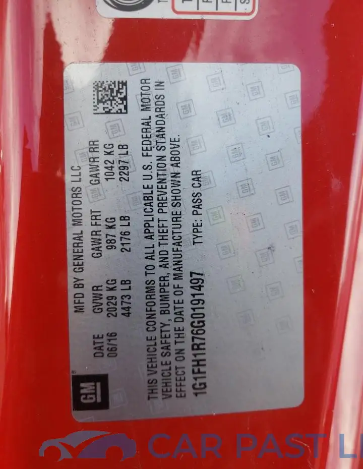 1G1FH1R76G0191497# 12