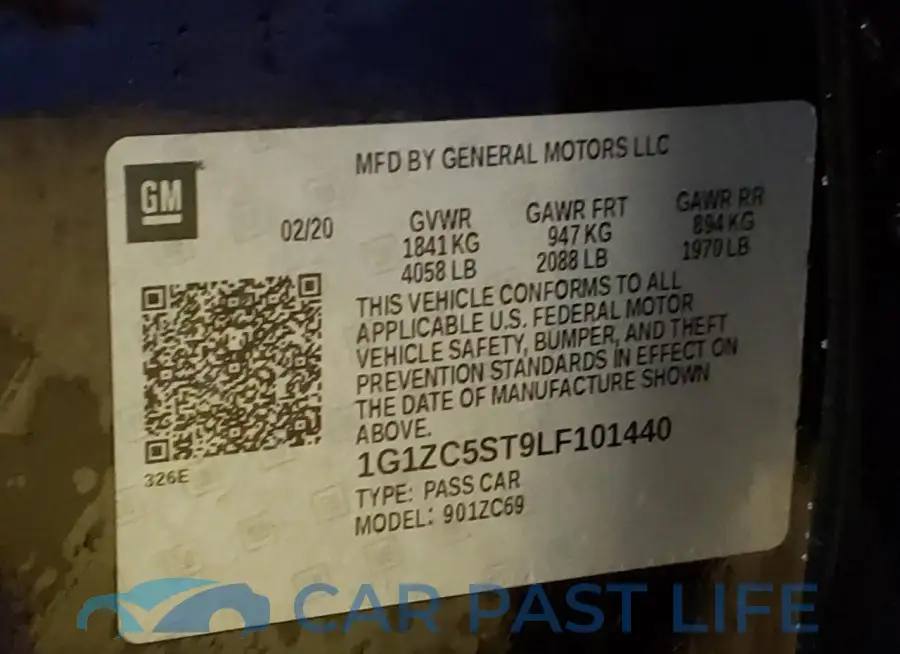 1G1ZC5ST9LF101440# 12