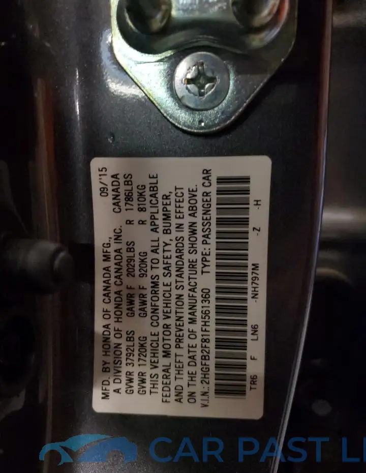 2HGFB2F81FH561360# 12