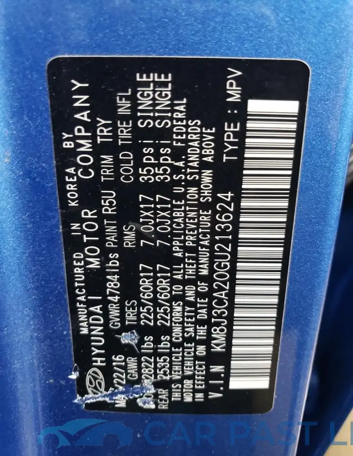 KM8J3CA20GU213624# 12
