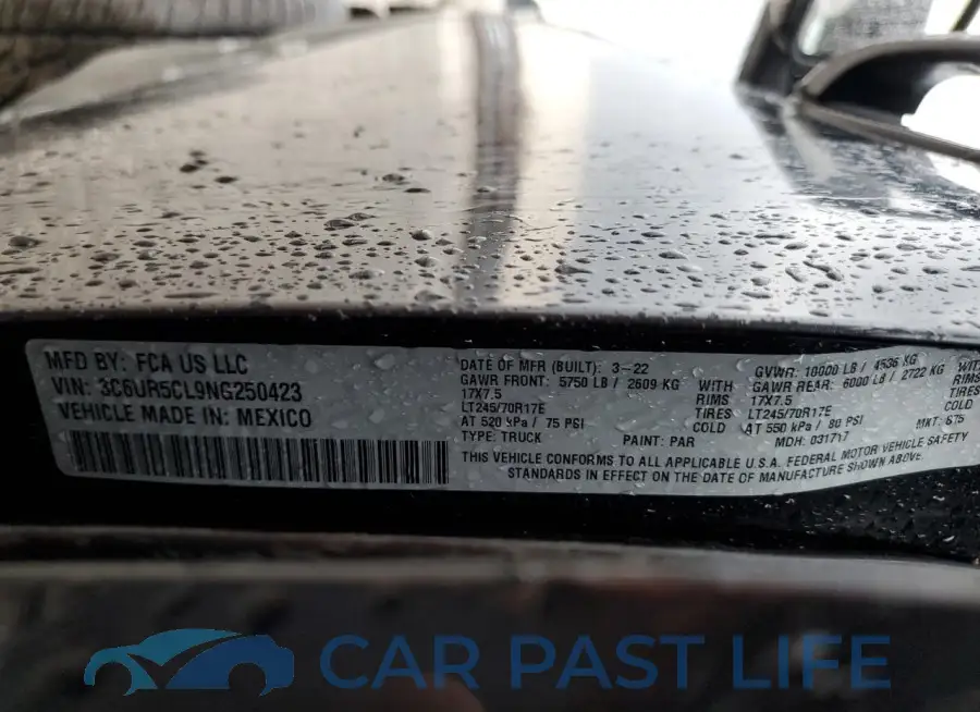 3C6UR5CL9NG250423# 13