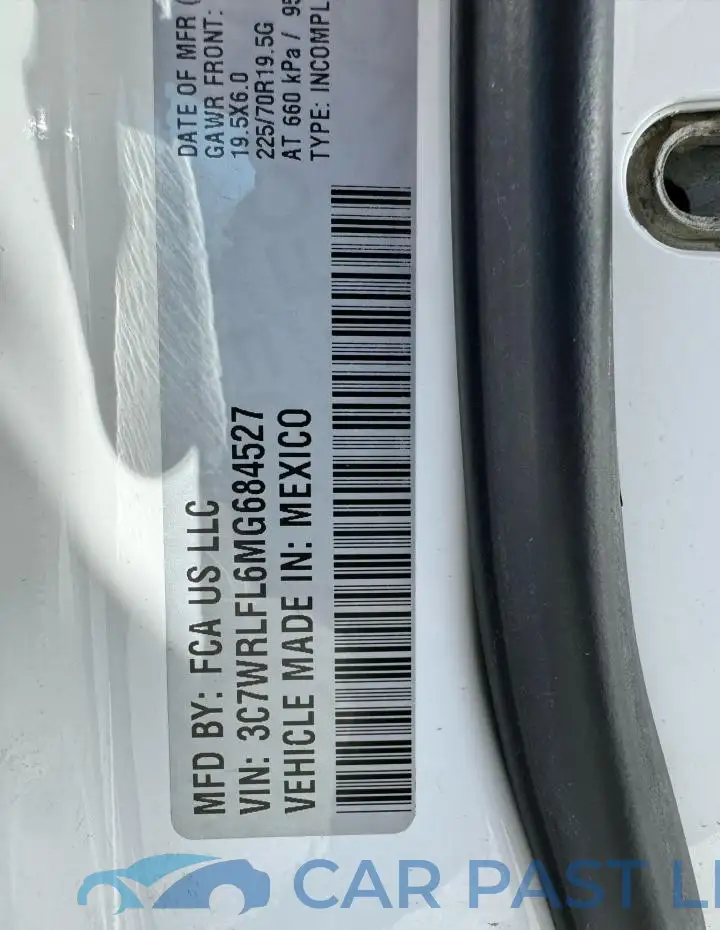 3C7WRLFL6MG684527# 10