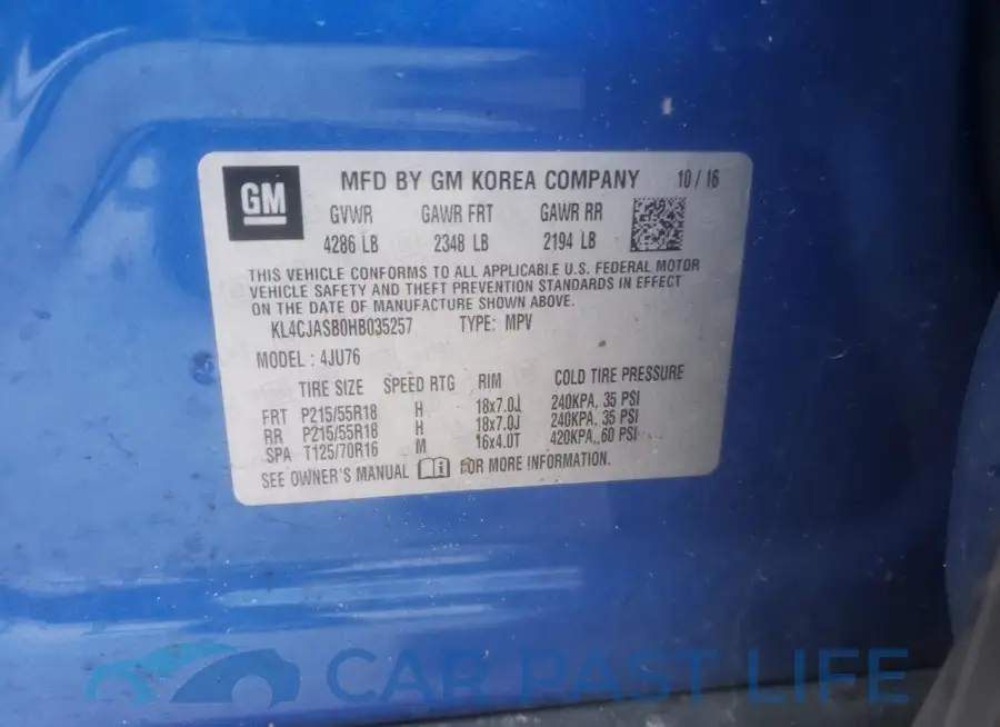 KL4CJASB0HB035257# 13