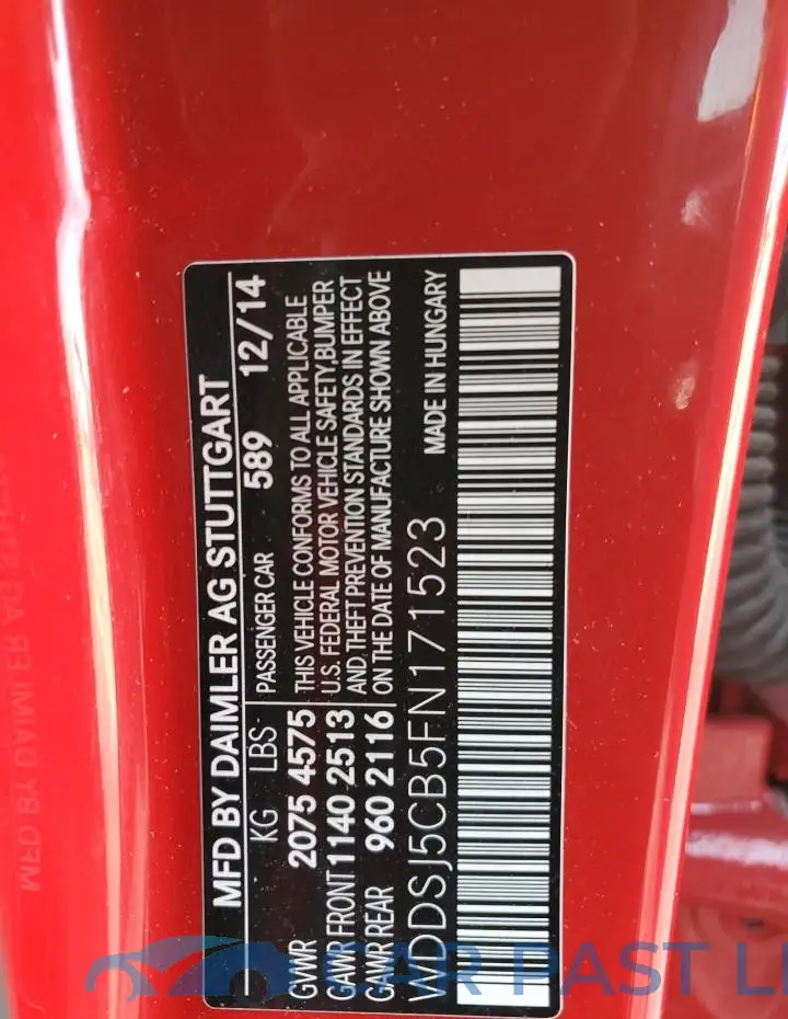 WDDSJ5CB5FN171523# 12