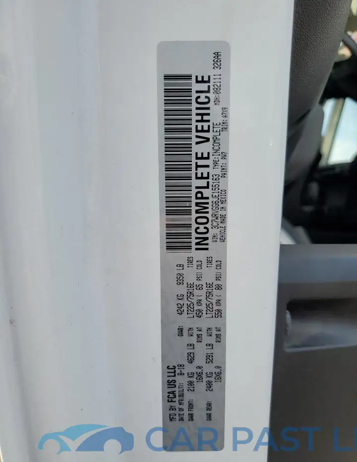 3C7WRVGG6JE155163# 13