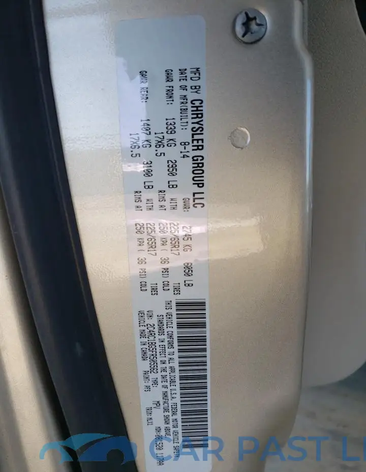2C4RC1BG5FR505562# 12