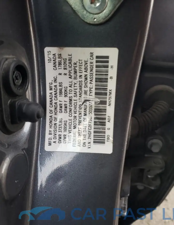 2HGFC2F73GH503577# 13