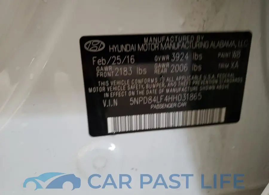 5NPD84LF4HH031865# 12
