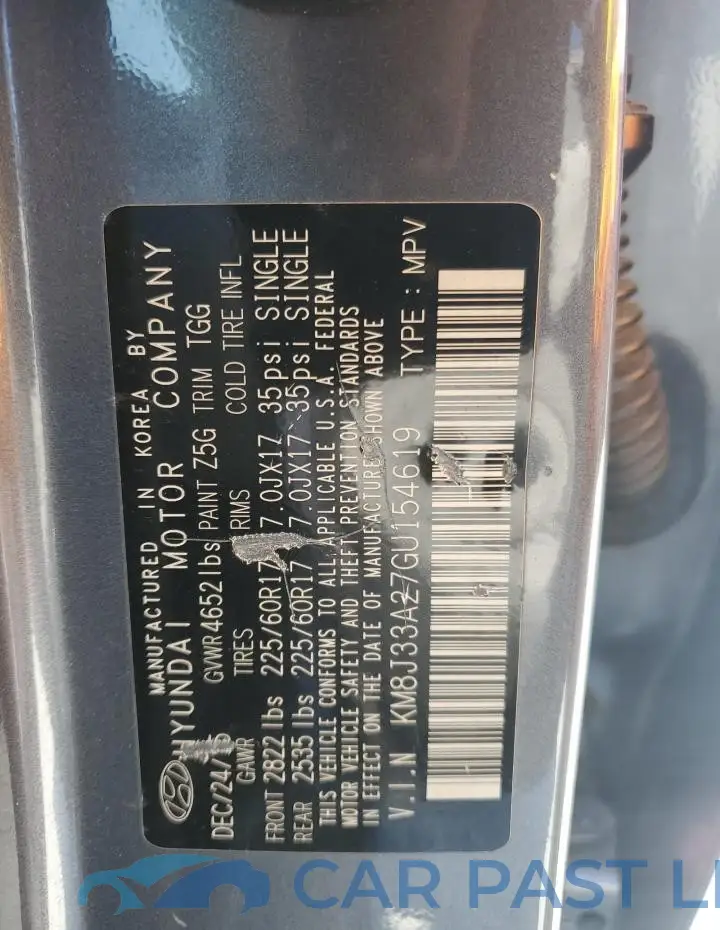 KM8J33A27GU154619# 13